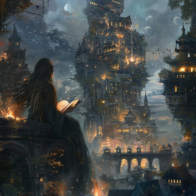 design amazing fantasy landscape
