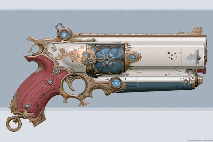 design unique weapons illustrations