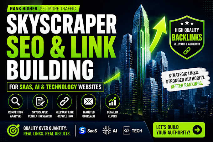 build saas ai authority backlinks with skyscraper SEO and digital PR