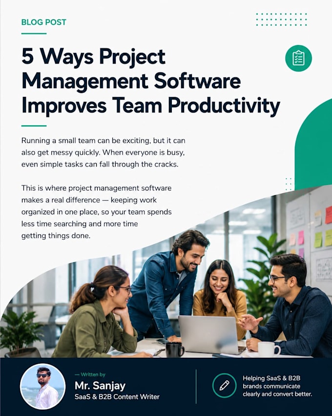 write saas blog posts and landing page copy