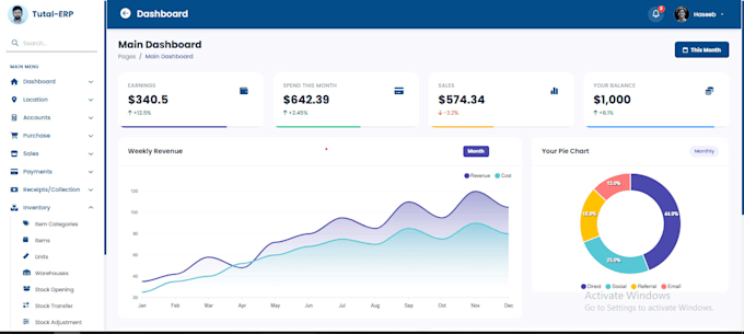 build a custom inventory , stock management system