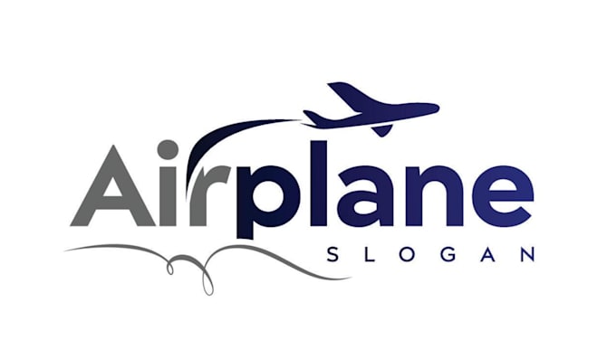 design a professional modern airplane logo