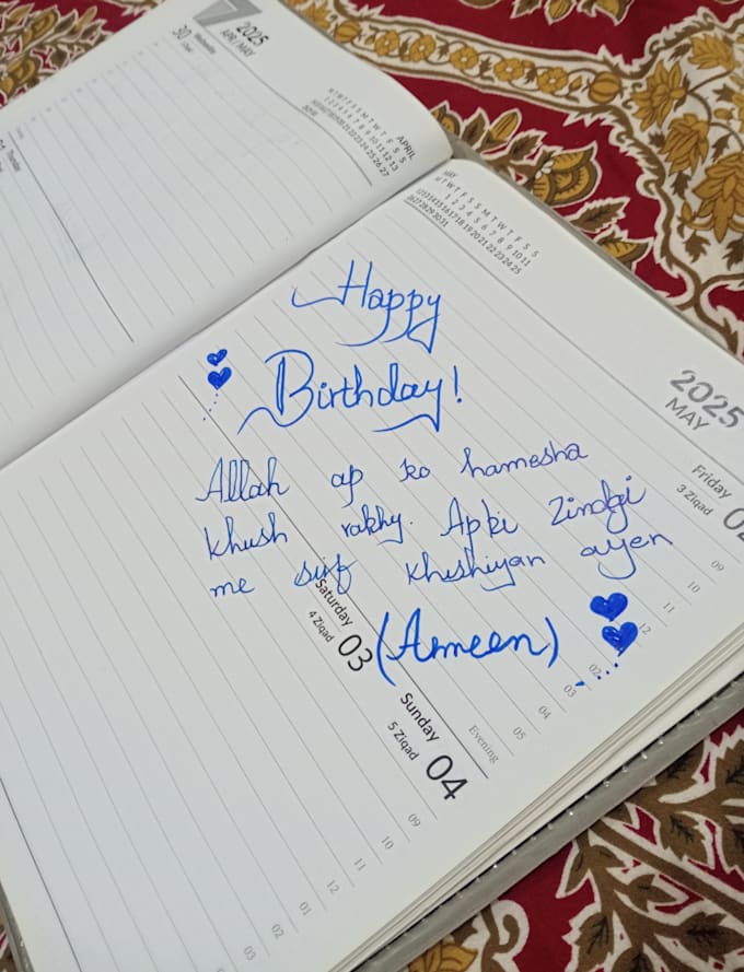 write beautiful handwriten letters, greetings cards