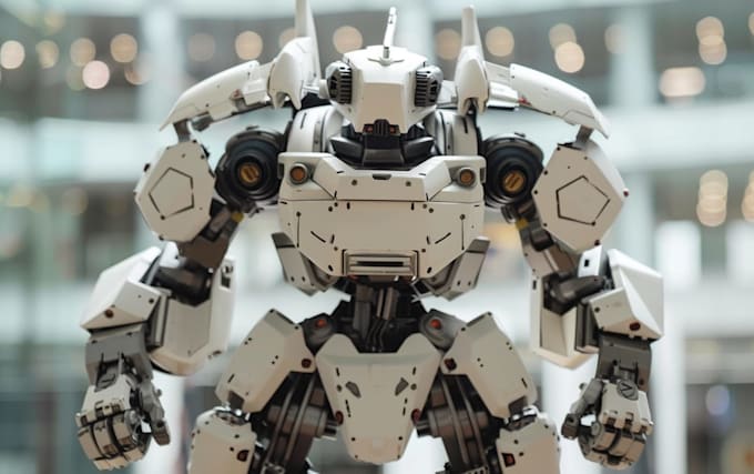 draw custom mecha robot
