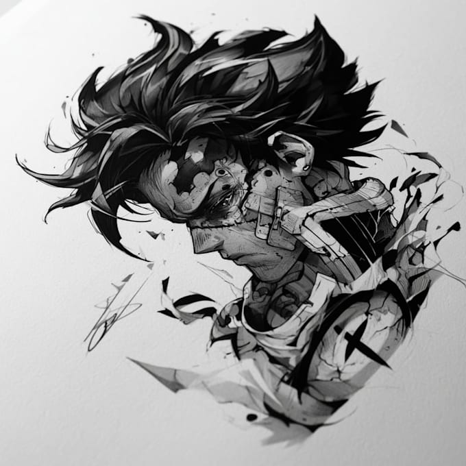 make anime tattoo designs for you , japanese tattoo