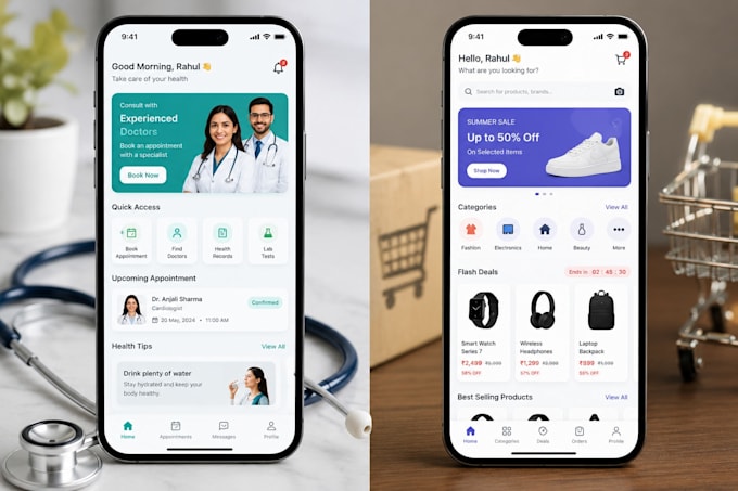 be your mobile app developer, flutter app developer, android ios app developer
