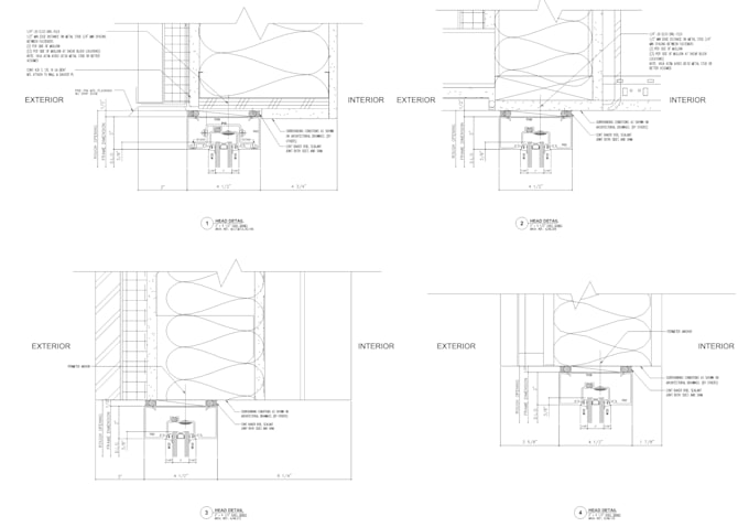 glazing and facade shop drawing