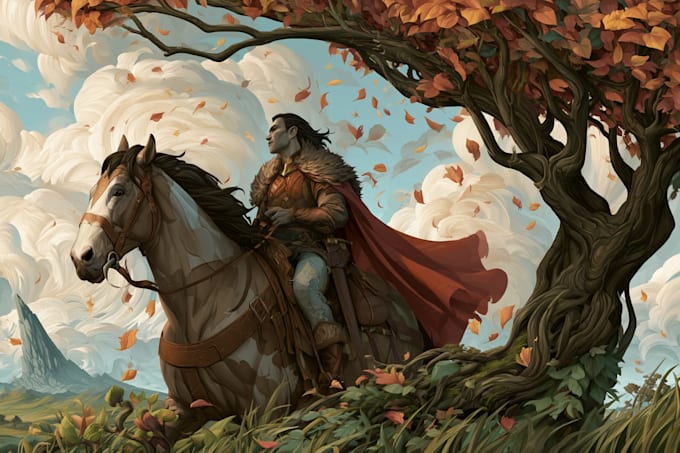 draw fantasy custom illustration