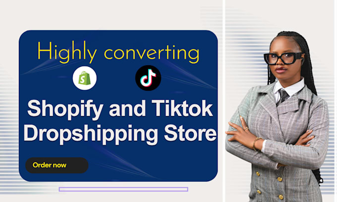 setup converting shopify dropshipping store and tiktok shop dropshipping