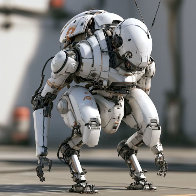 draw concept mocha robot for your project