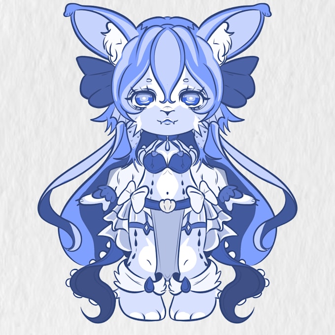 draw your furry oc or fursona as a chibi