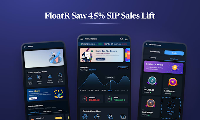 design saas fintech dashboard and web app UI UX in figma