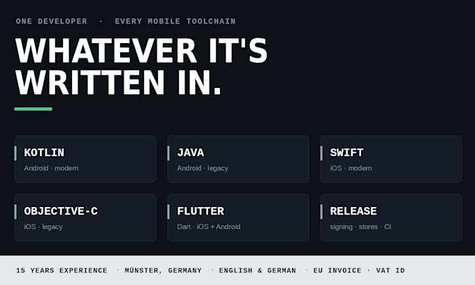 fix, update and modernize your existing android or ios app