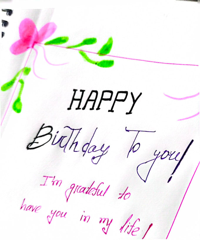 write anything with my natural, professional handwriting