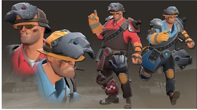 create or port professional sfm model, 3d character, rigging, textures and model