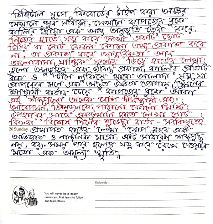 handwrite custom letters, thank you notes and assignments