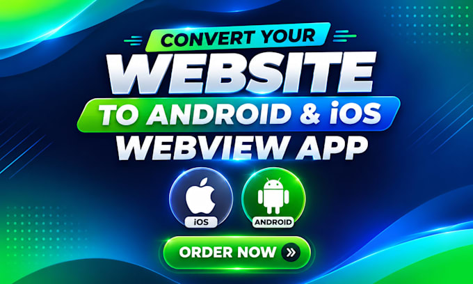 convert website to app, android app and ios webview app with push notifications