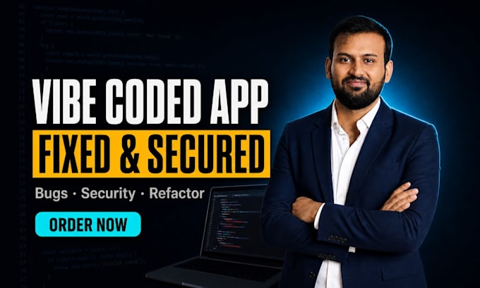fix bugs, refactor and secure your vibe coded website or app