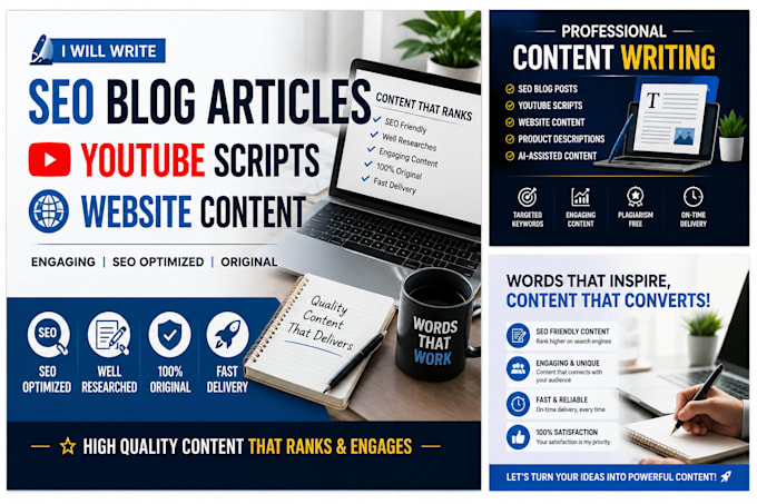 write high quality blogs for you