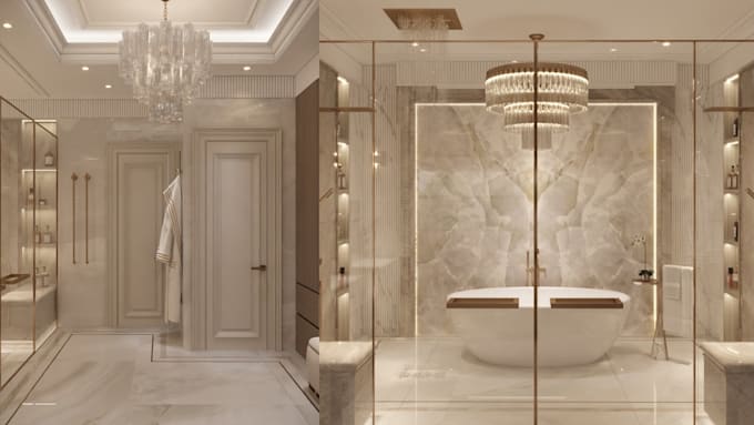 do 3d opulent 5 star hotel, boutique resort architectural visualization design