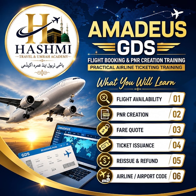 teach flight booking and pnr creation using amadeus gds