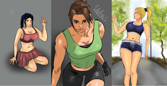 creat concept digital arts and comic characters
