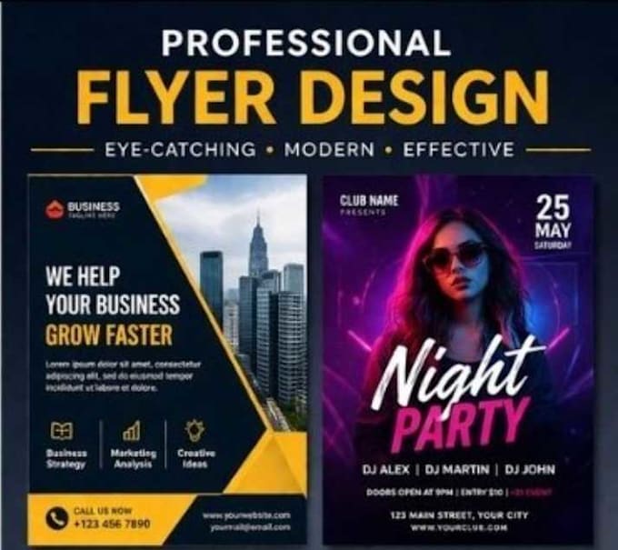 design a professional flyer