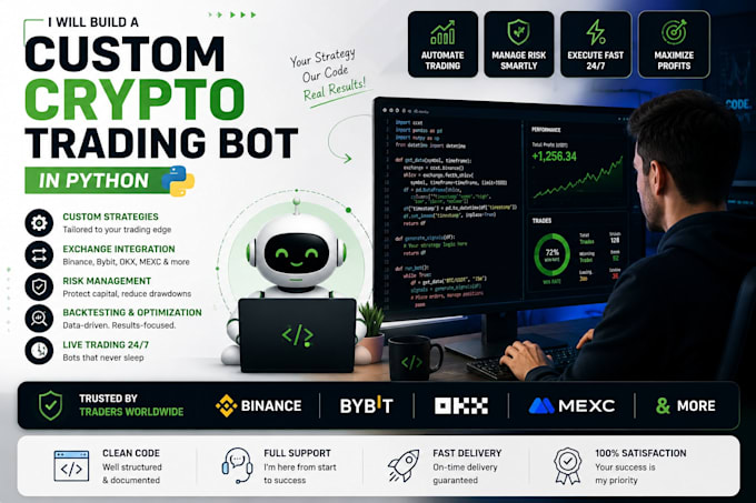 build a custom crypto trading bot in python