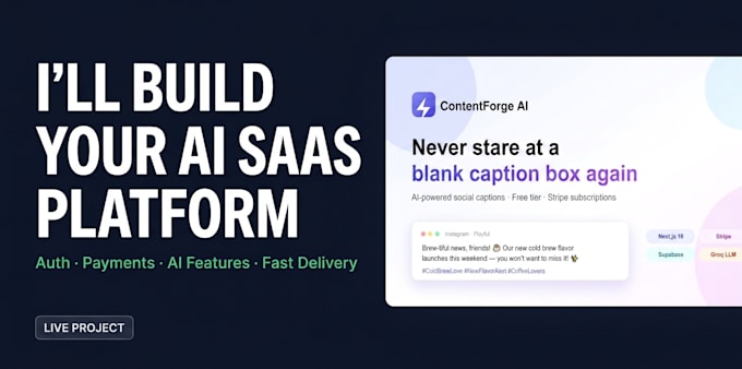 build your ai saas platform or vibe coded web app using ai tools
