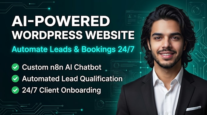 build ai powered wordpress website with n8n automation and ai chatbot
