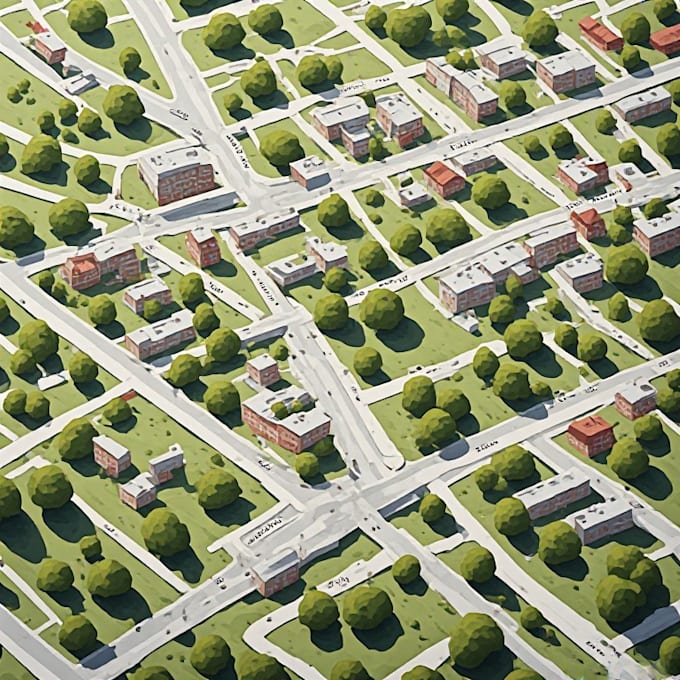 create a custom and detailed neighborhood map