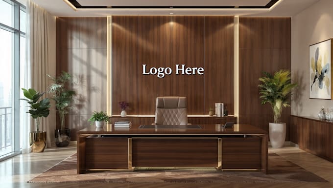 create the zoom, google meet mockup background with 3d logo