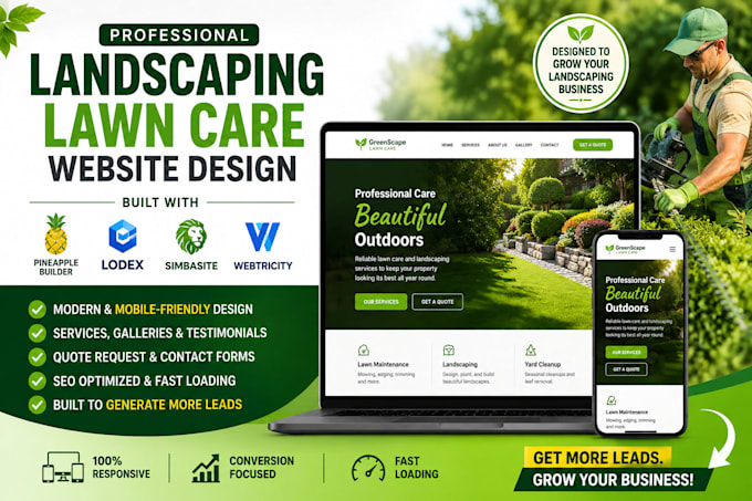 do pineapple builder lodex simbasite webtricity landscaping lawn service website