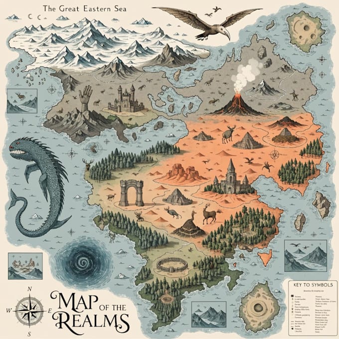 draw a professional fantasy map for your novel