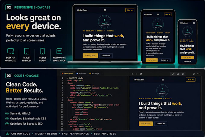 design a responsive HTML5 css3 website or landing page