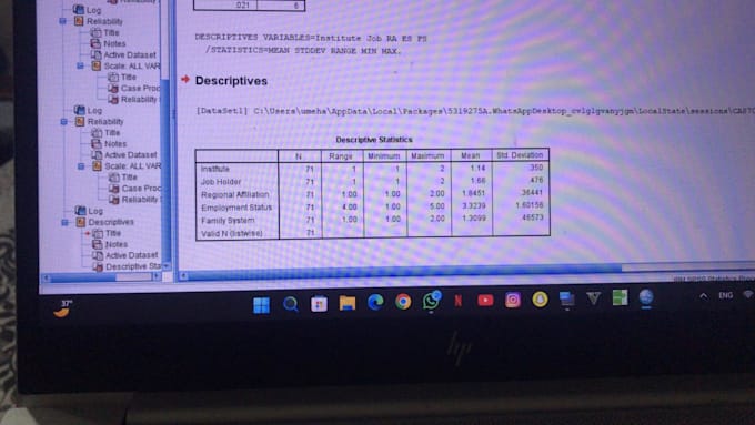 analyze and interpret your research data using spss