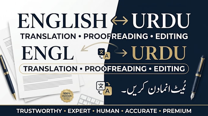 professionally translate proofread, edit your urdu documents