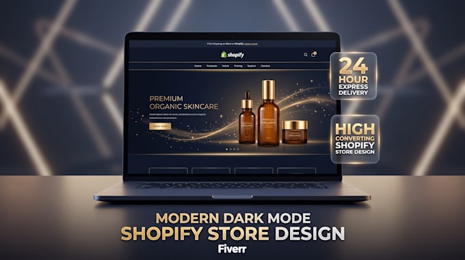 design a modern shopify store or shopify website