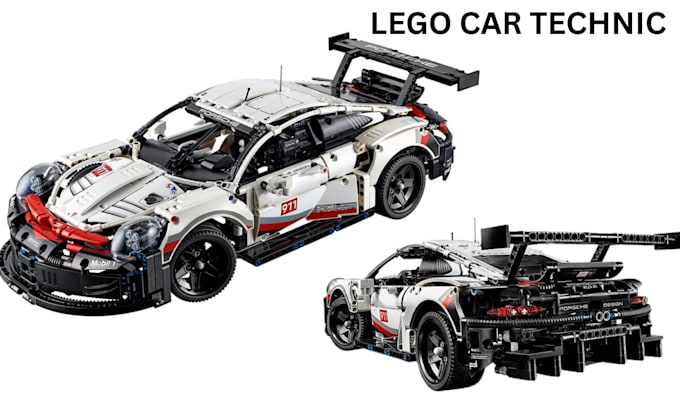 create custom lego technic lego set bike, car with part list and instructions