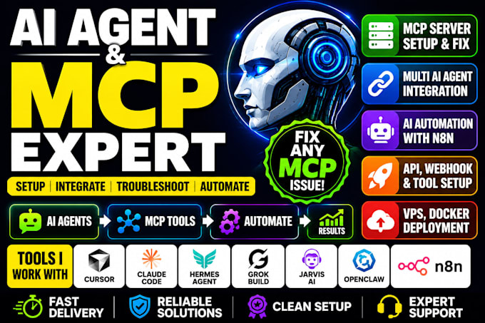 fix build cursor grok bot hermes multi ai agent claude code jarvis ai n8n mcp
