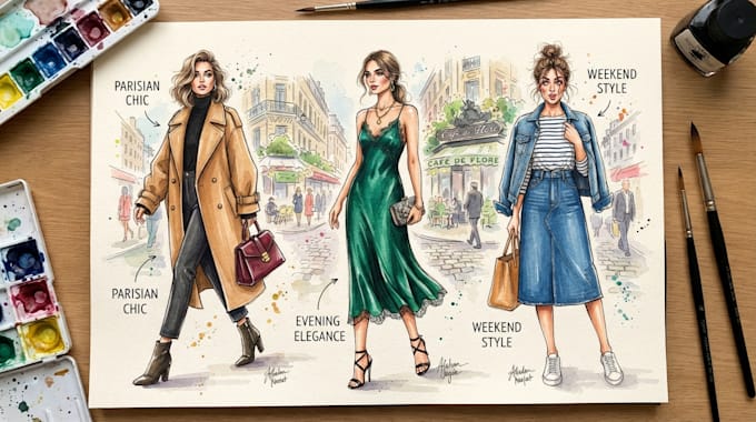 draw a fashion illustration