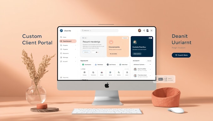 build secure client portal with login, documents, forms, and dashboard