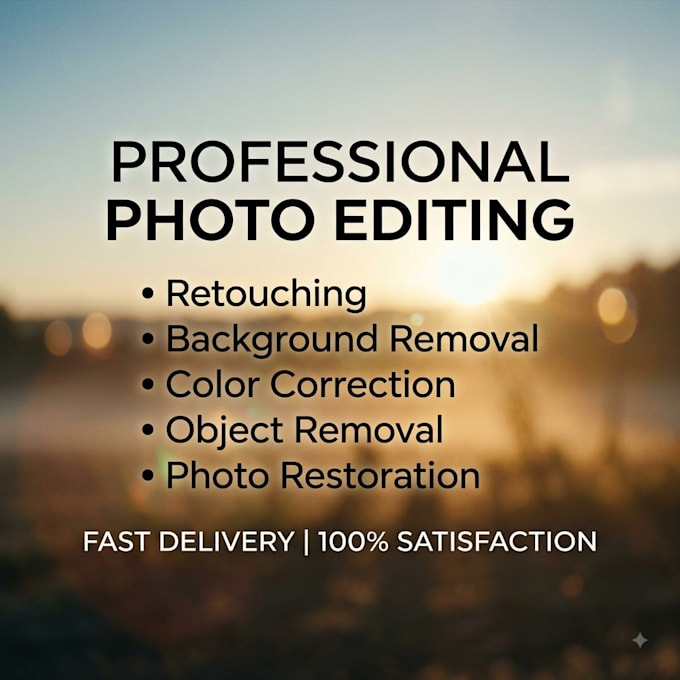 professional photo editing and retouching with before after