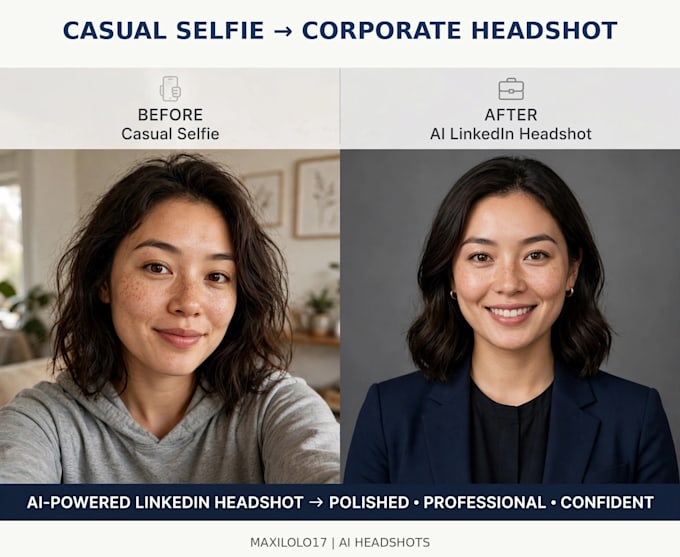 create a professional linkedin headshot from your selfie