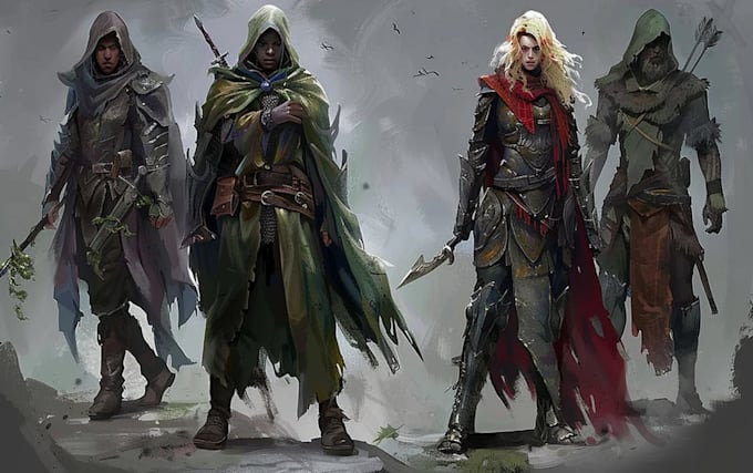 fantasy character art and fantasy character art