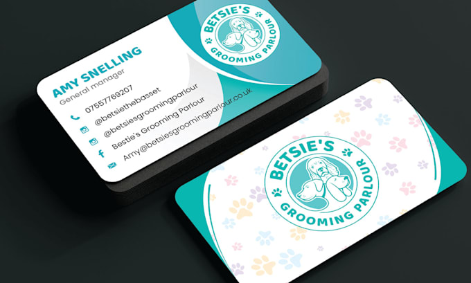 create 4 different business card design within 5 hours
