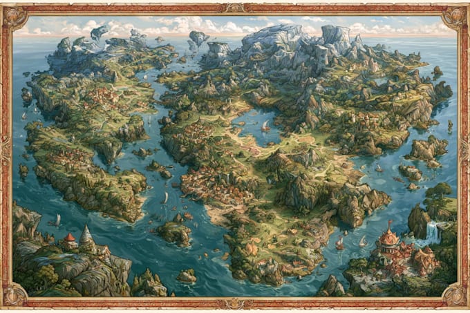 draw a map illustration for your project