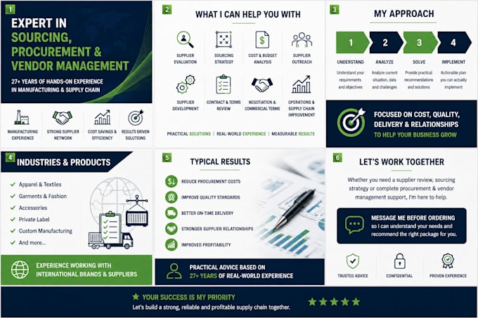 provide expert apparel manufacturing and sourcing consulting