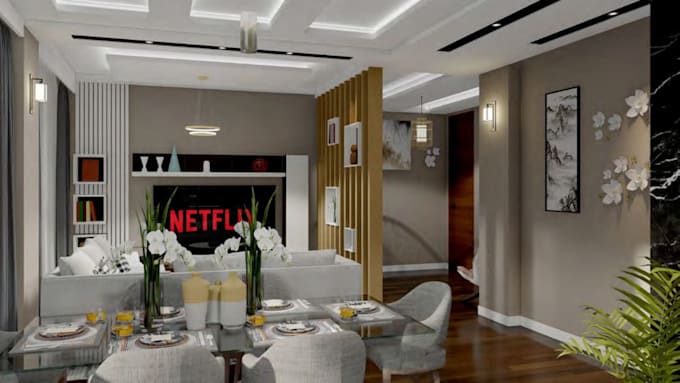 do interior design 3d modeling and 3d renderings