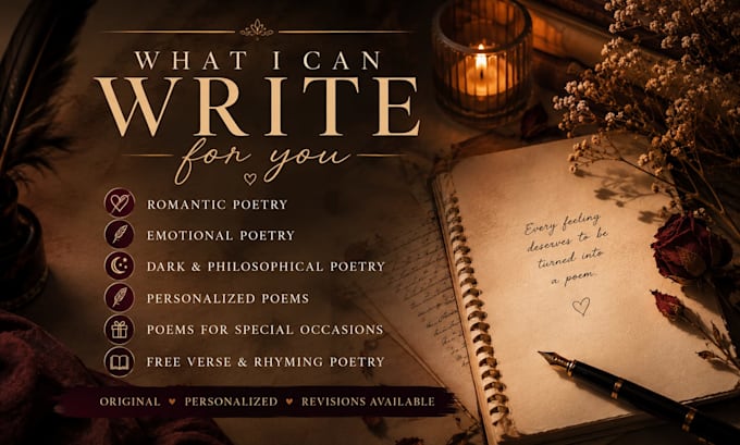 write a beautiful custom original poem for you